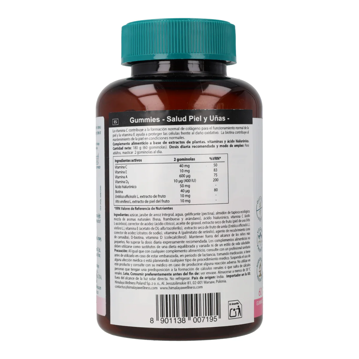 Gummies Salud piel & uñas Himalaya 60 cápsulas - Image 3