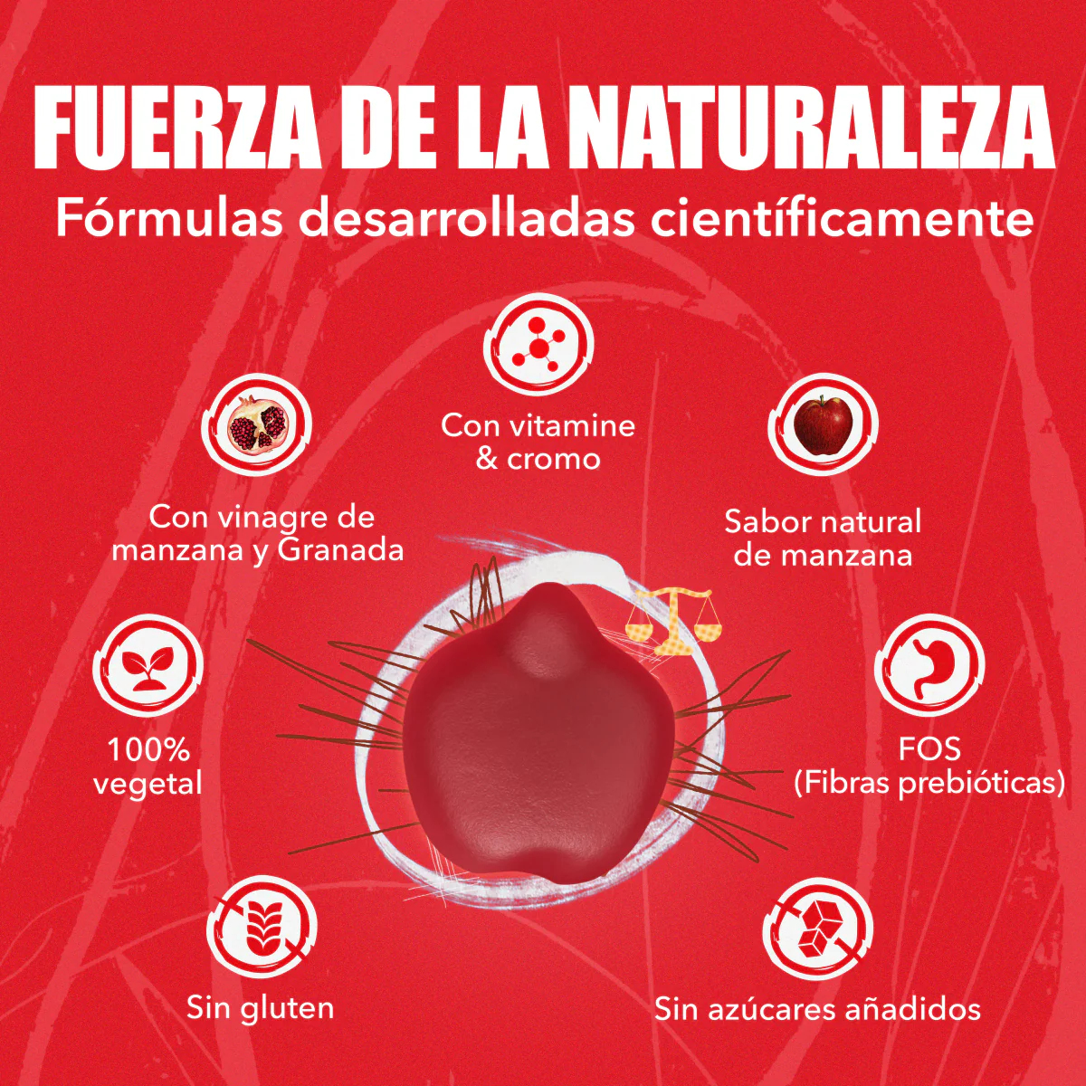 Gummies Sweet Control con Vinagre Manzana JOY+ 60 uds - Image 4