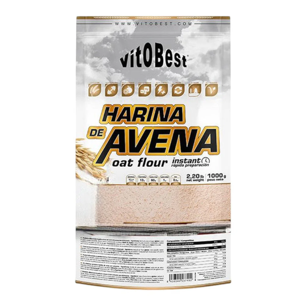 Harina De Avena 1 Kg Sabores Vitobest Vainilla