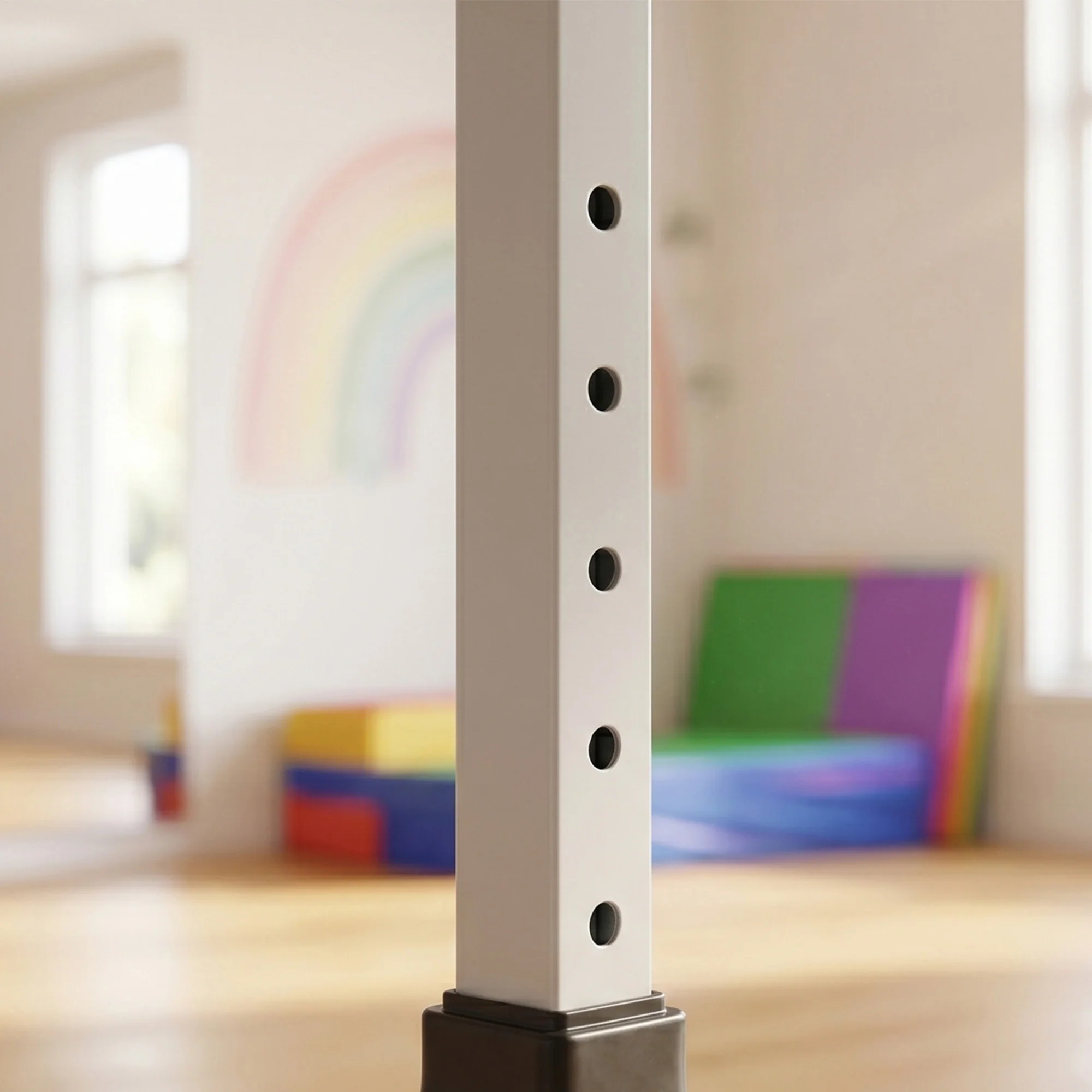 Homcom Barra De Gimnasia Para Niños De +3 Años Con Altura Ajustable 92-150 Cm - Image 4