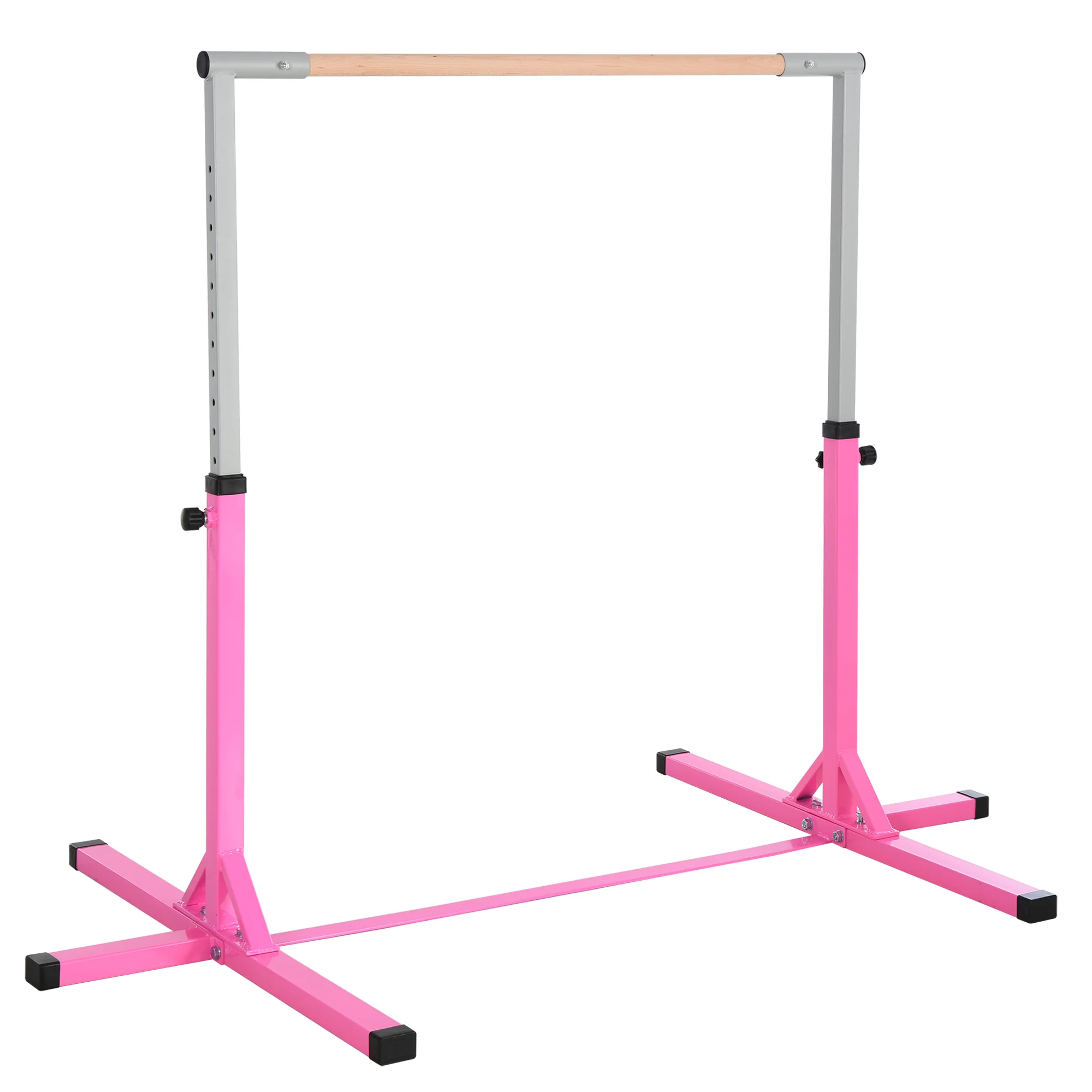 Homcom Barra De Gimnasia Para Niños De +3 Años Con Altura Ajustable 92-150 Cm