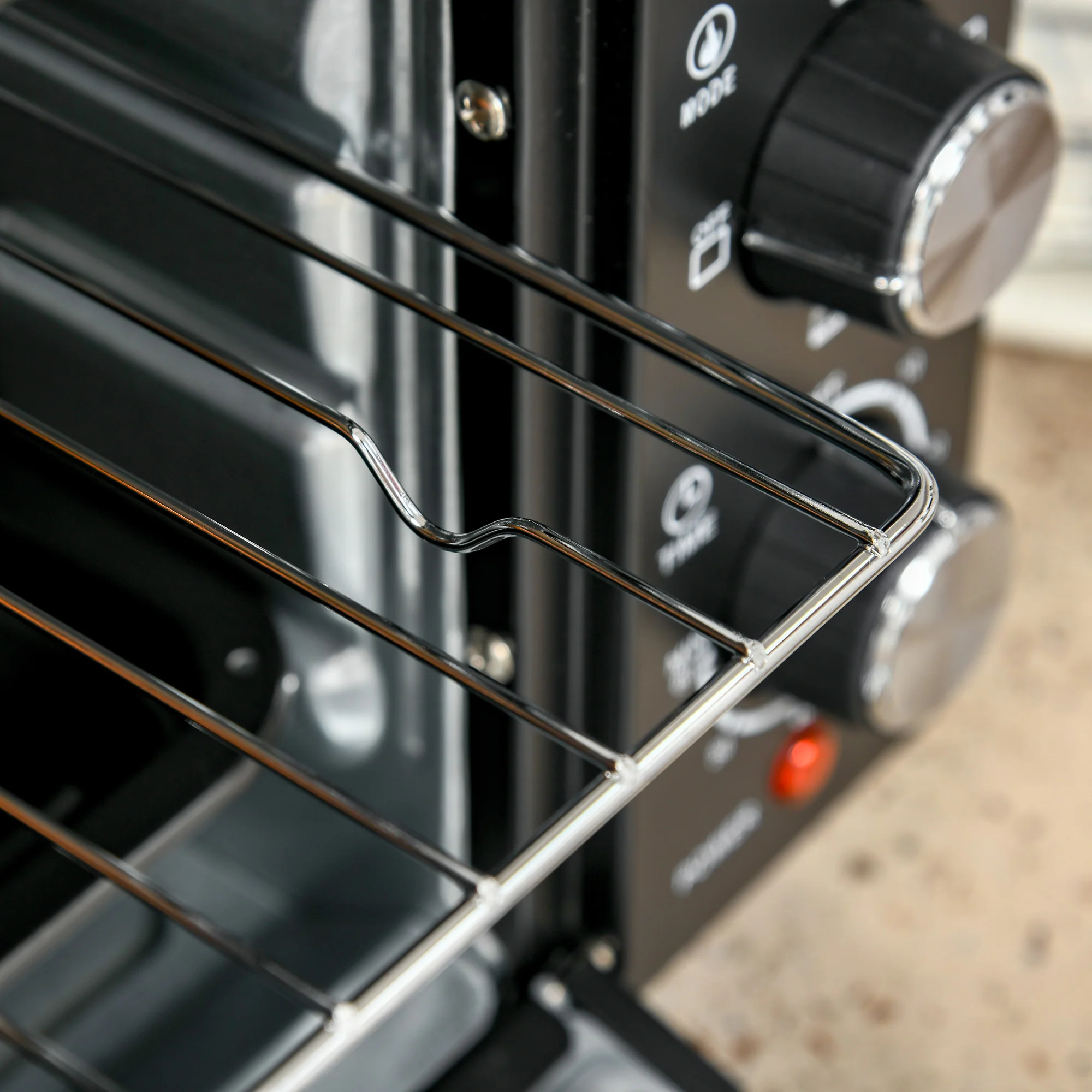 Homcom Horno Eléctrico De Sobremesa De 21l 1400w Con Temporizador Negro - Image 5