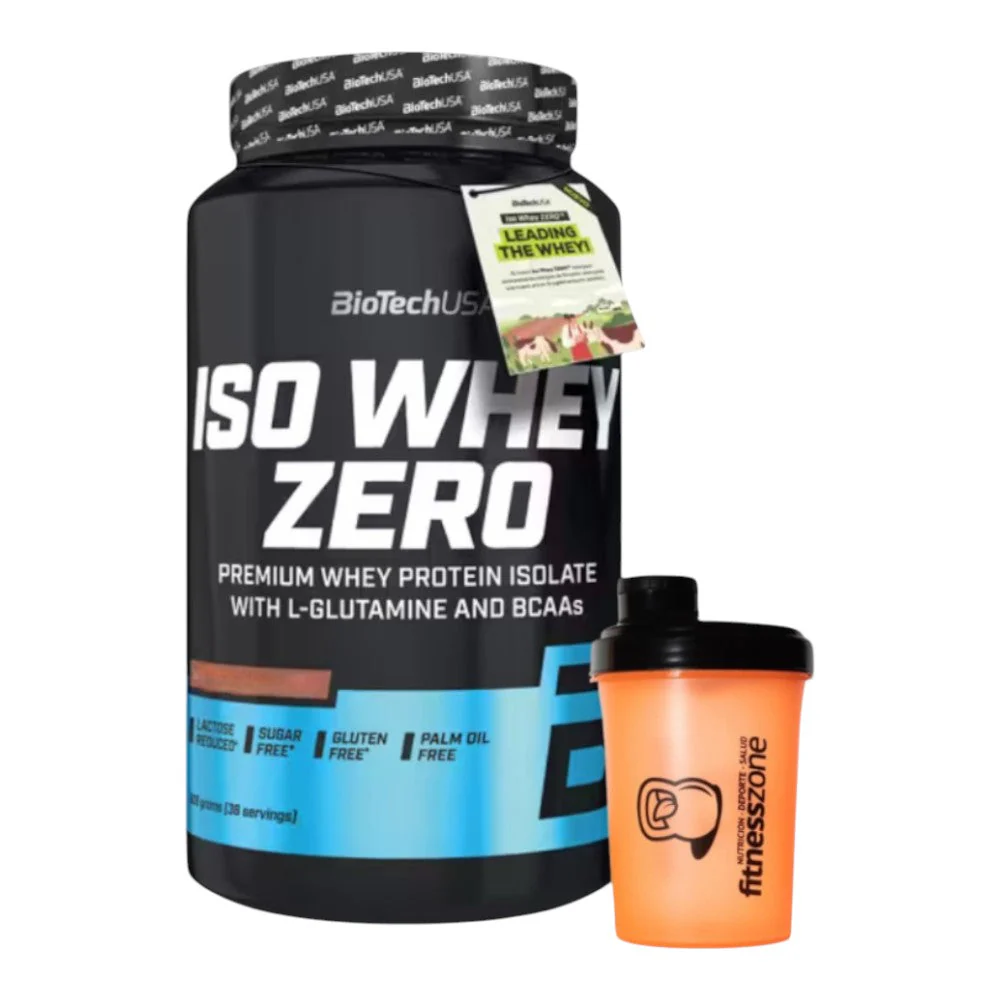 Iso Whey Zero 908 Gr + ¡shaker Fitnesszone De Regalo! Chocolate Blanco