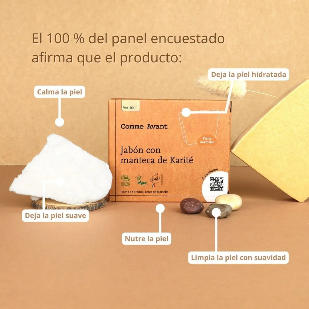 Jabón de manteca de karité Comme Avant 100 g - Image 3