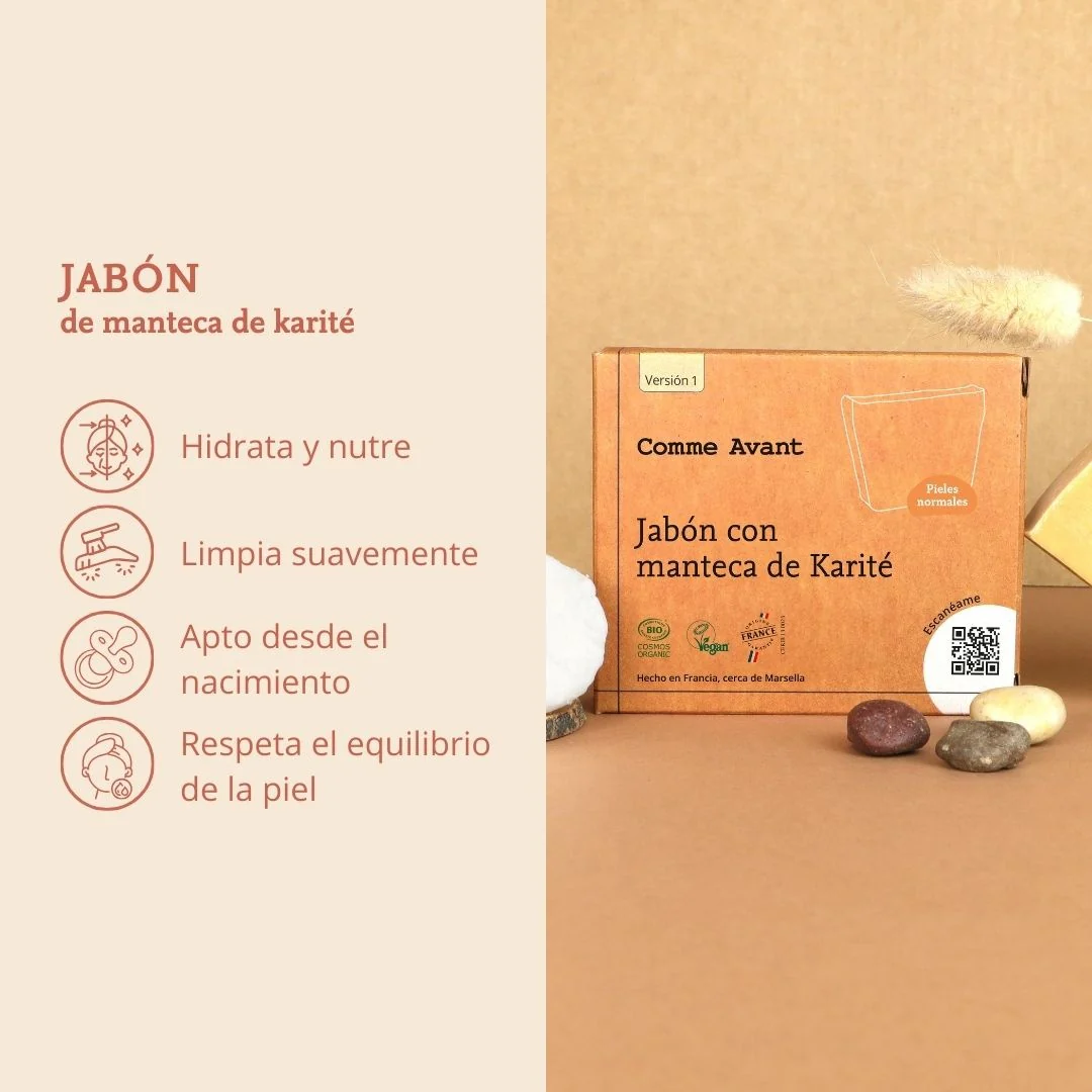 Jabón de manteca de karité Comme Avant 100 g - Image 4