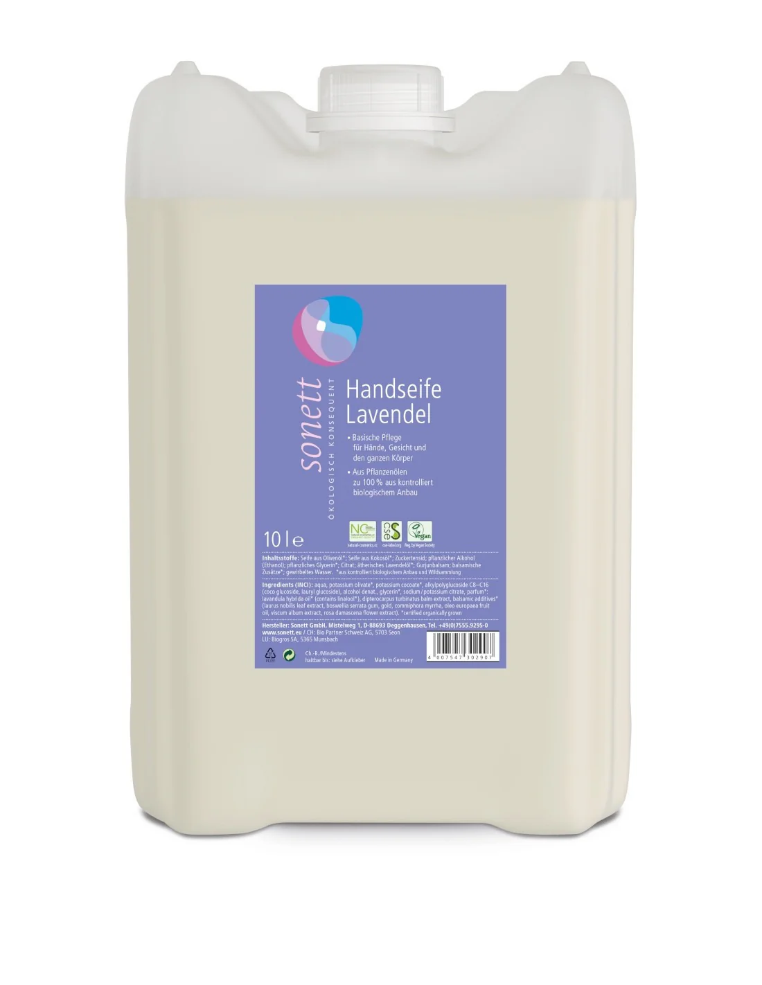 Jabón manos lavanda Sonett 10L