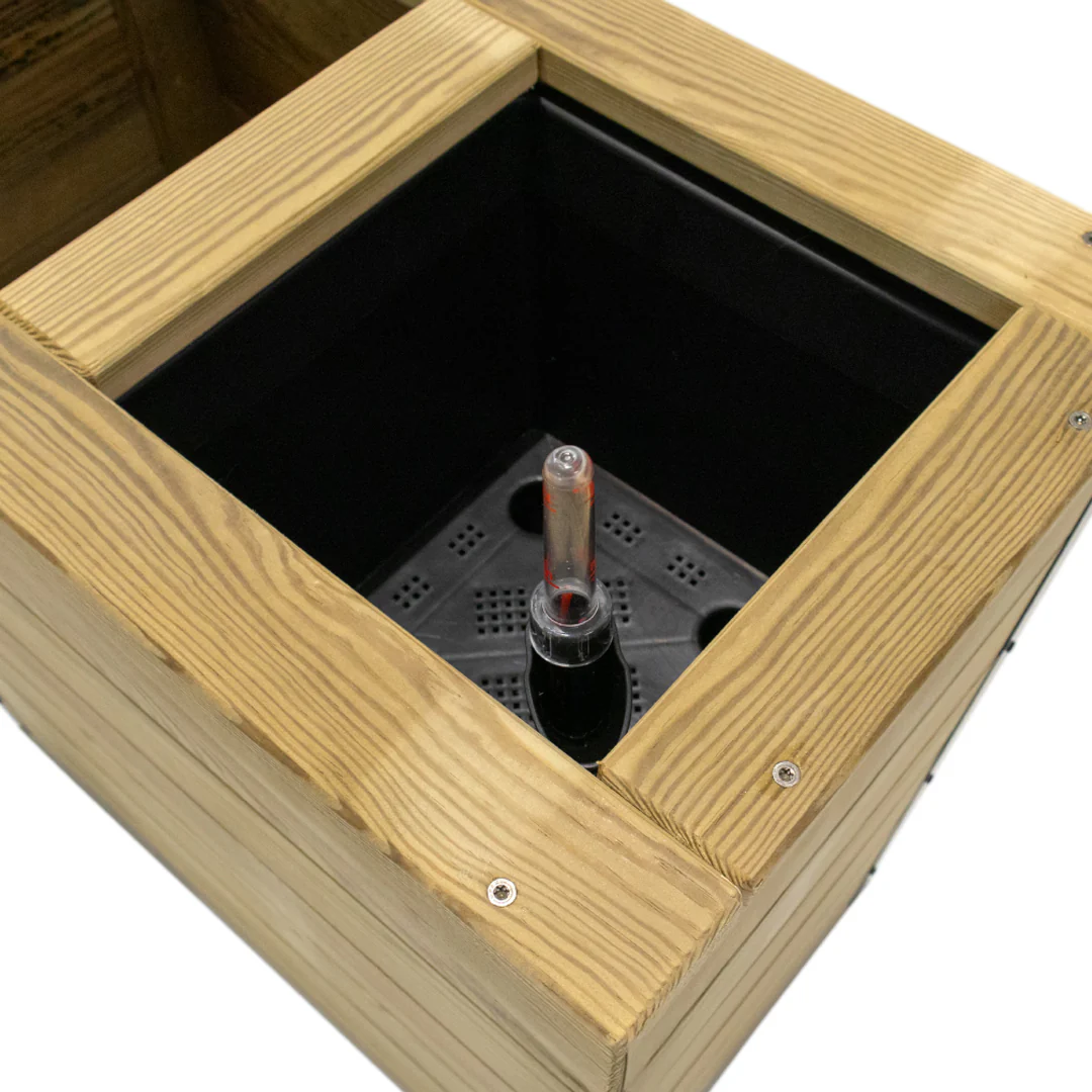 Jardinera Con Autorriego De Madera Nidum Basic Interior Y Exterior Hortalia 110x40x40 Cm - Image 4