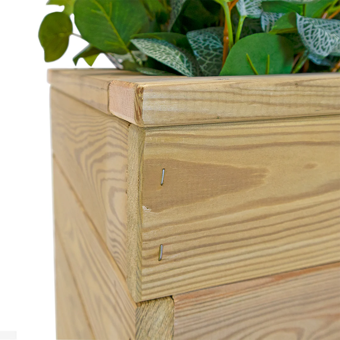 Jardinera Con Autorriego De Madera Nidum Basic Interior Y Exterior Hortalia 110x40x40 Cm - Image 5