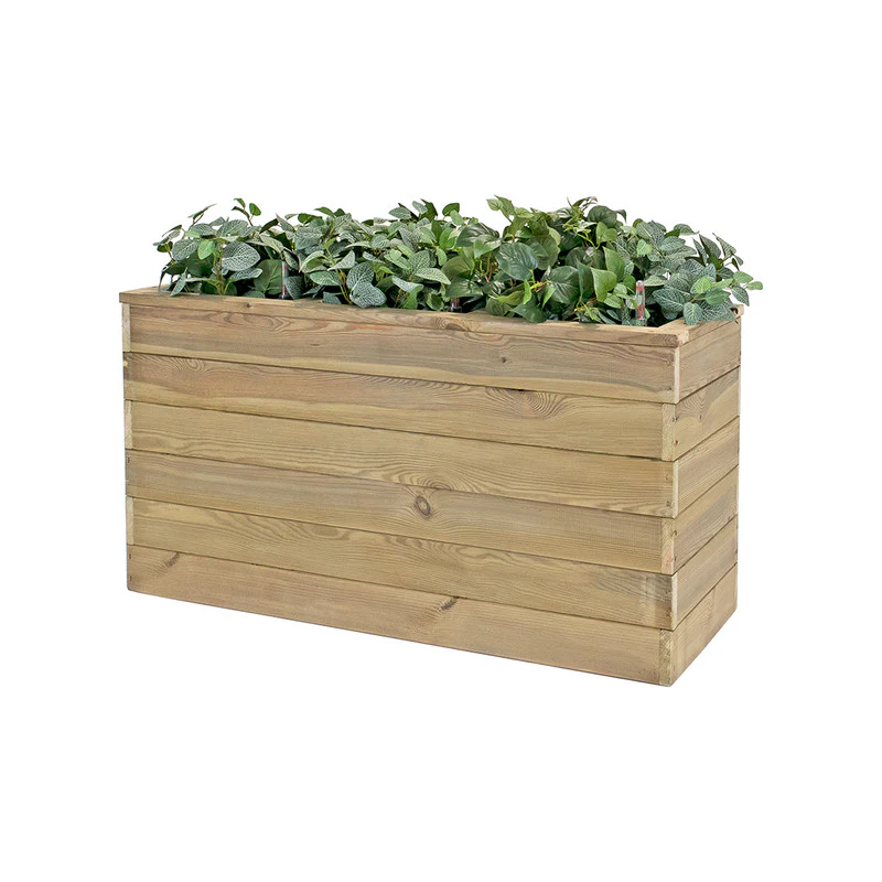 Jardinera Con Autorriego De Madera Nidum Basic Interior Y Exterior Hortalia 110x40x60 Cm