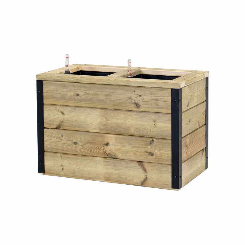 Jardinera Con Autorriego De Madera Nidum Interior Y Exterior Hortalia 60x34x40 Cm - Image 3