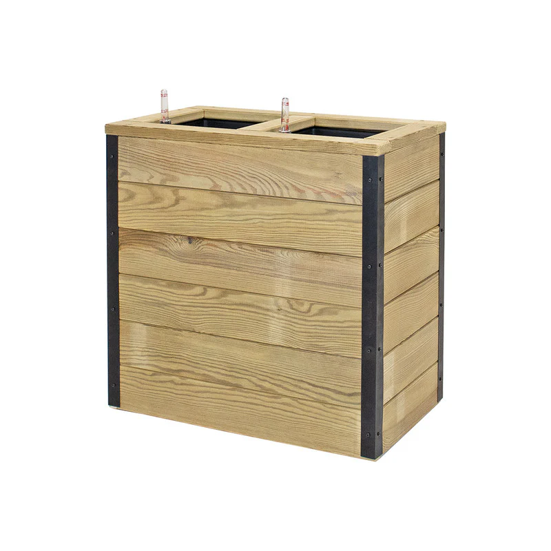 Jardinera Con Autorriego De Madera Nidum Interior Y Exterior Hortalia 60x34x60 Cm - Image 3