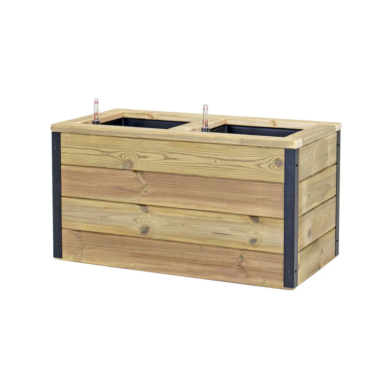 Jardinera Con Autorriego De Madera Nidum Interior Y Exterior Hortalia 75x40x40 Cm - Image 3