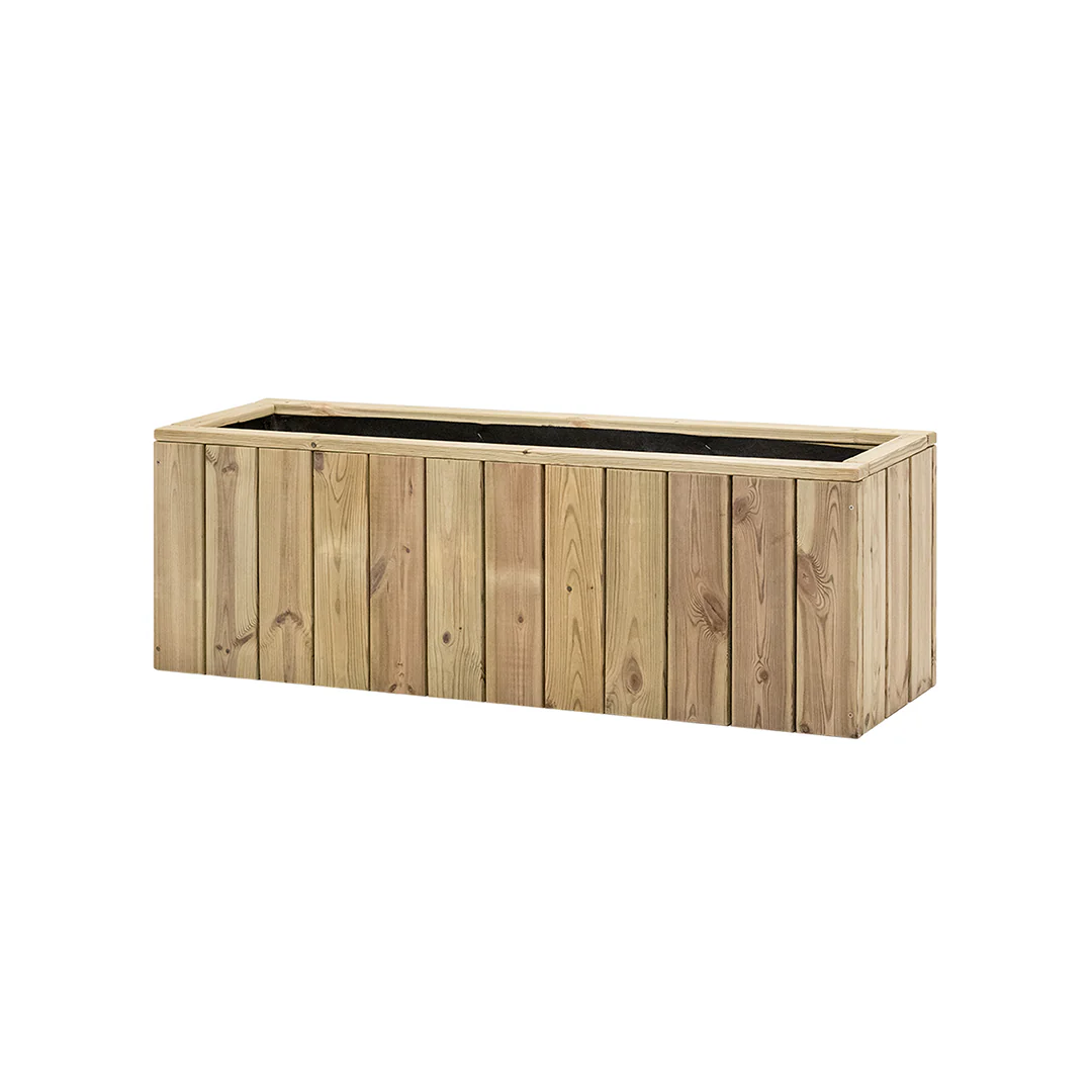 Jardinera De Madera Para Exterior Atrium Hortalia 120x34x40 Cm - Image 4