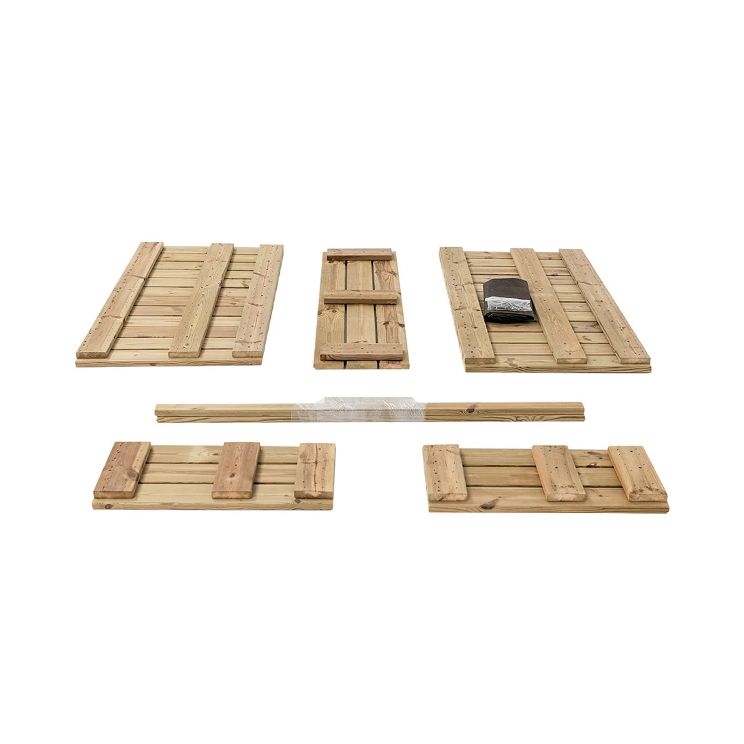 Jardinera De Madera Para Exterior Atrium Hortalia 120x34x40 Cm - Image 5