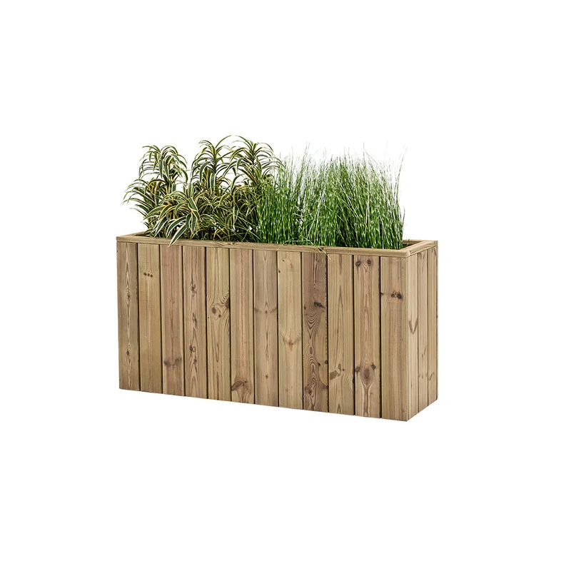 Jardinera De Madera Para Exterior Atrium Hortalia 120x34x60 Cm