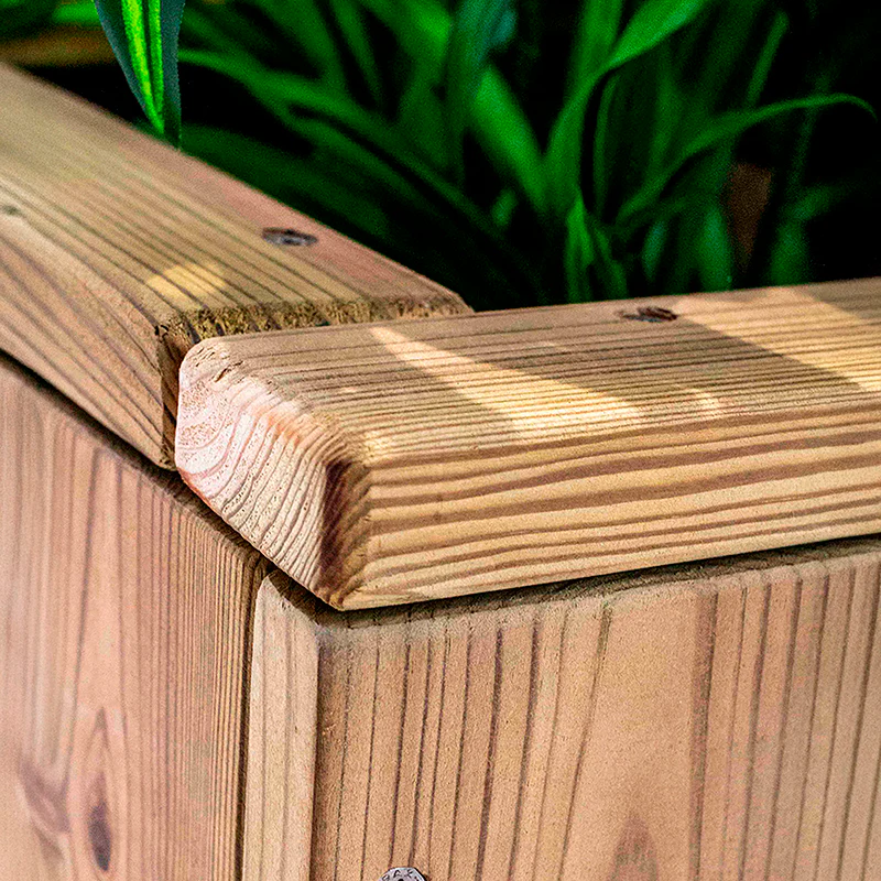 Jardinera De Madera Para Exterior Atrium Hortalia 50x50x50 Cm - Image 5