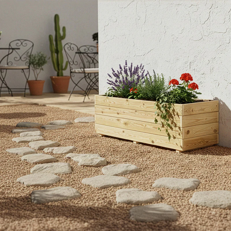 Jardinera De Madera Para Exterior Ghio Kd Hortalia 120x40x40 Cm - Image 2