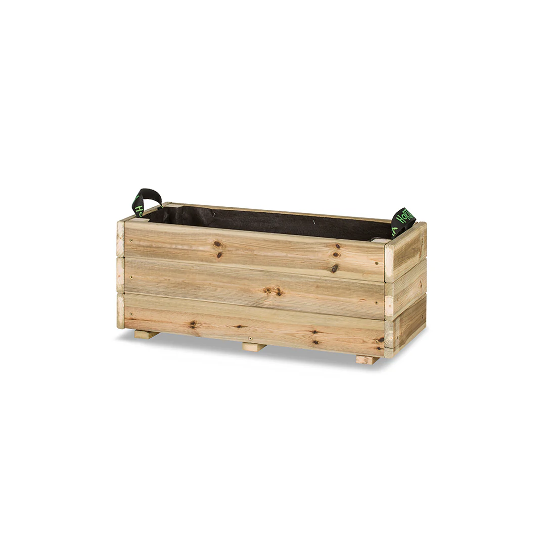 Jardinera De Madera Para Exterior Ghio KD Hortalia 70x30x30 Cm