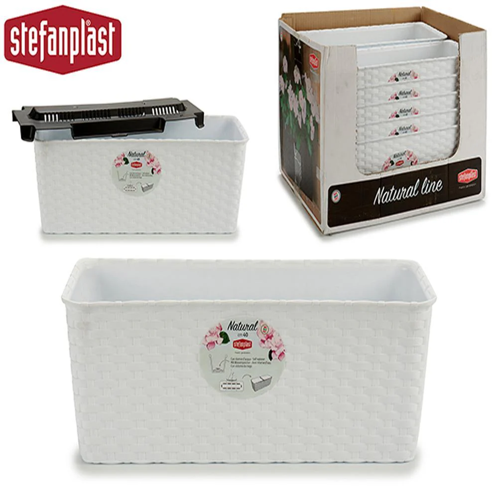 Jardinera Reserva Agua 40 Cm Blanca - Image 2