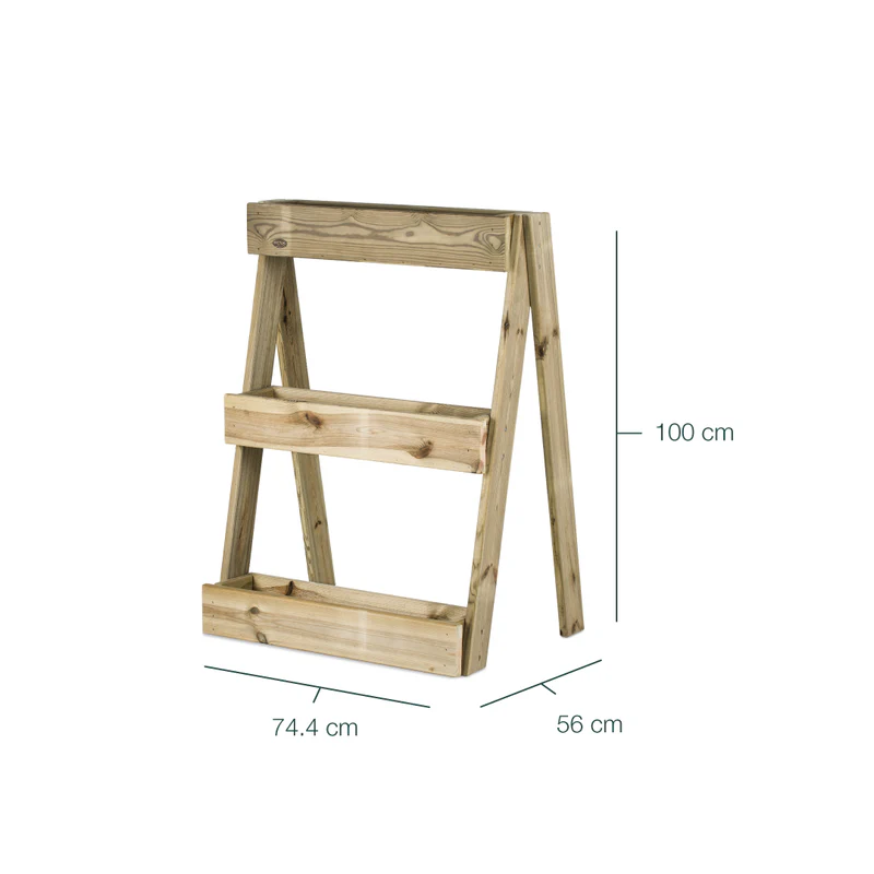 Jardinera Vertical Madera Tratada Exterior Stand Line Island 3B Hortalia - Image 6