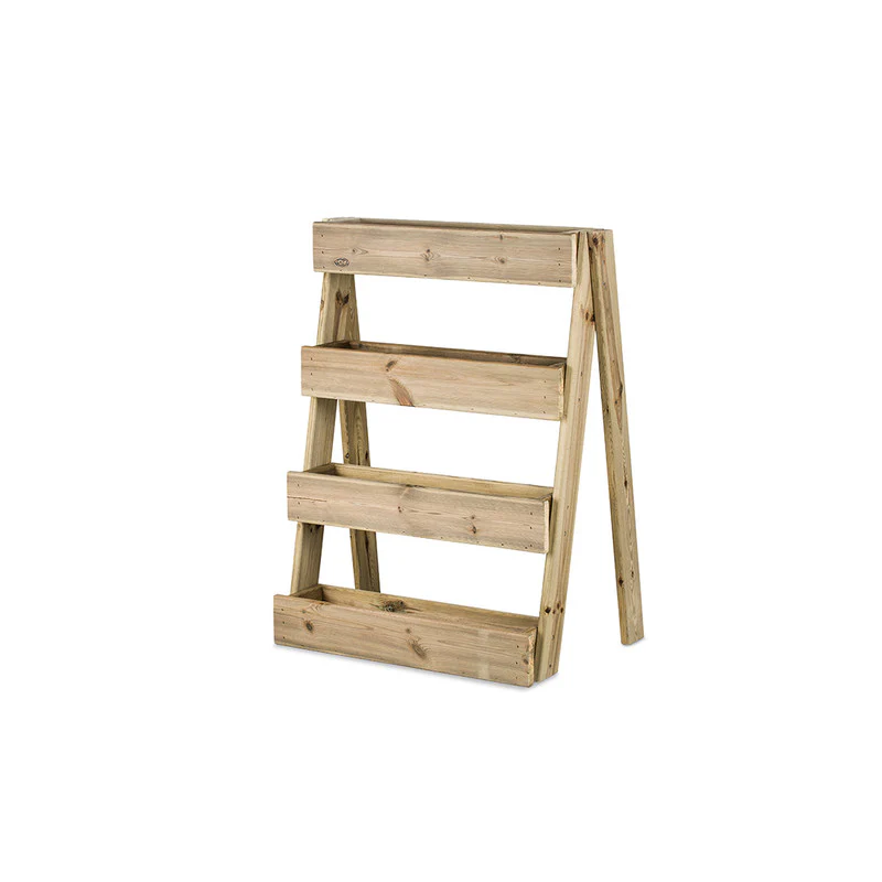 Jardinera Vertical Madera Tratada Exterior Stand Line Island 4B Hortalia