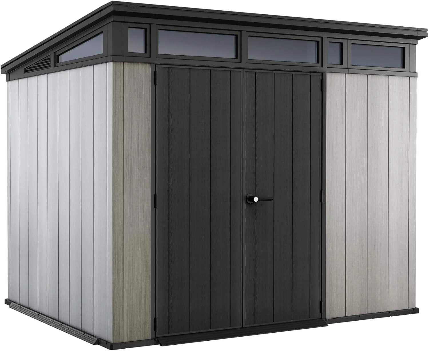 Keter Caseta Artisan 9x7: Almacenamiento Exterior, Resina, Efecto Madera.