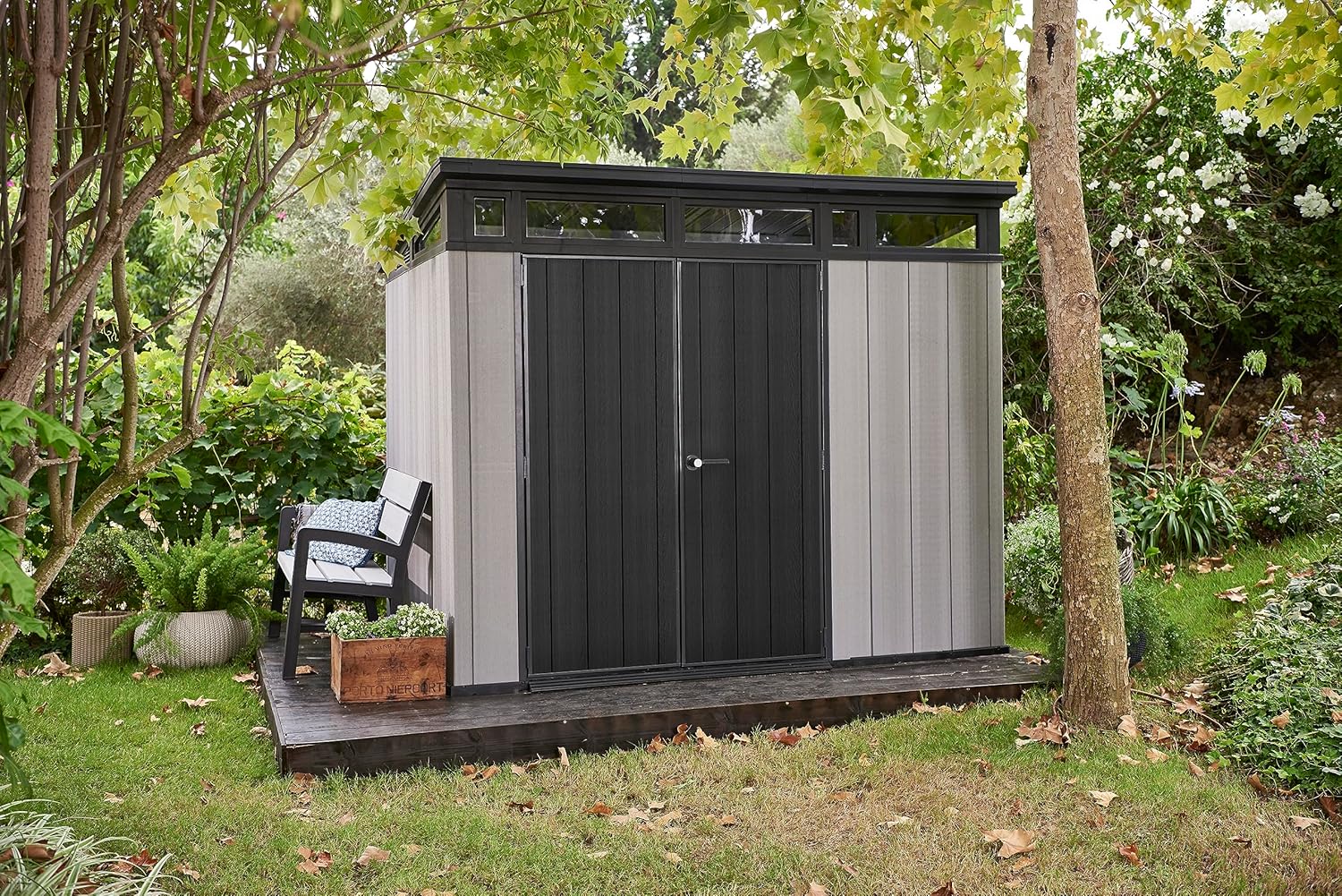 Keter Caseta Artisan 9x7: Almacenamiento Exterior, Resina, Efecto Madera. - Image 2