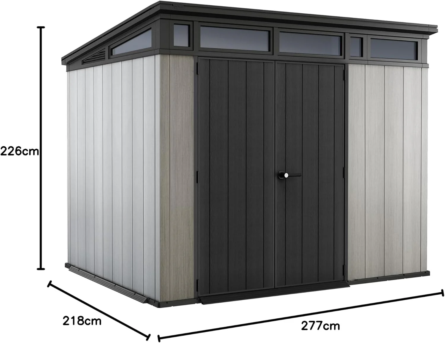 Keter Caseta Artisan 9x7: Almacenamiento Exterior, Resina, Efecto Madera. - Image 3