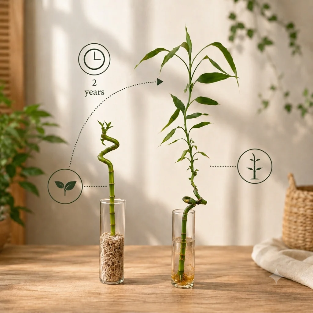 Lucky Bamboo Set De 6 - Dracaena Sanderiana - 40-45 Cm - Planta De Interior - Image 6