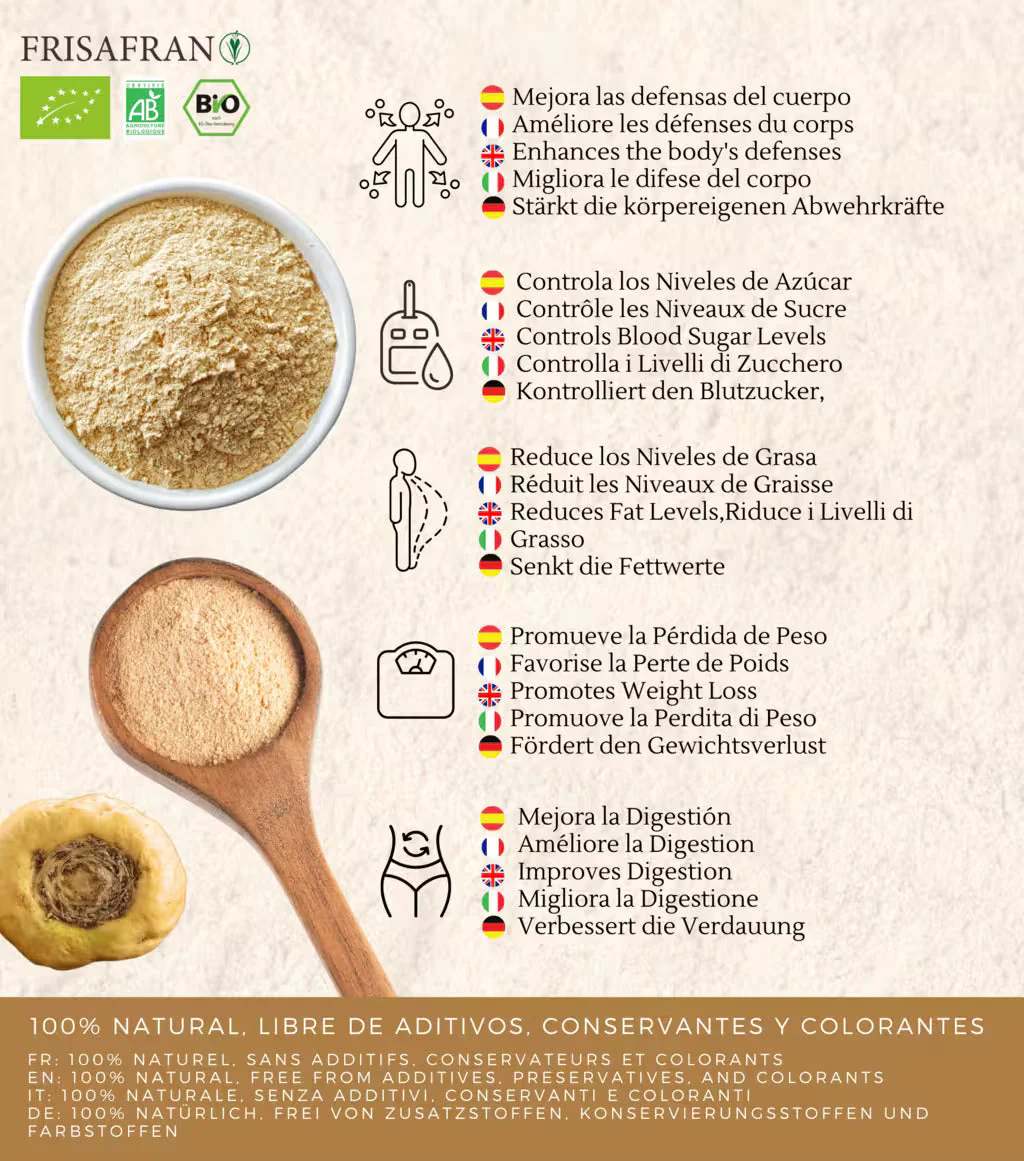 Maca Gelatinizada En Polvo Ecológica | Calidad | Frisafran 500 G - Image 3