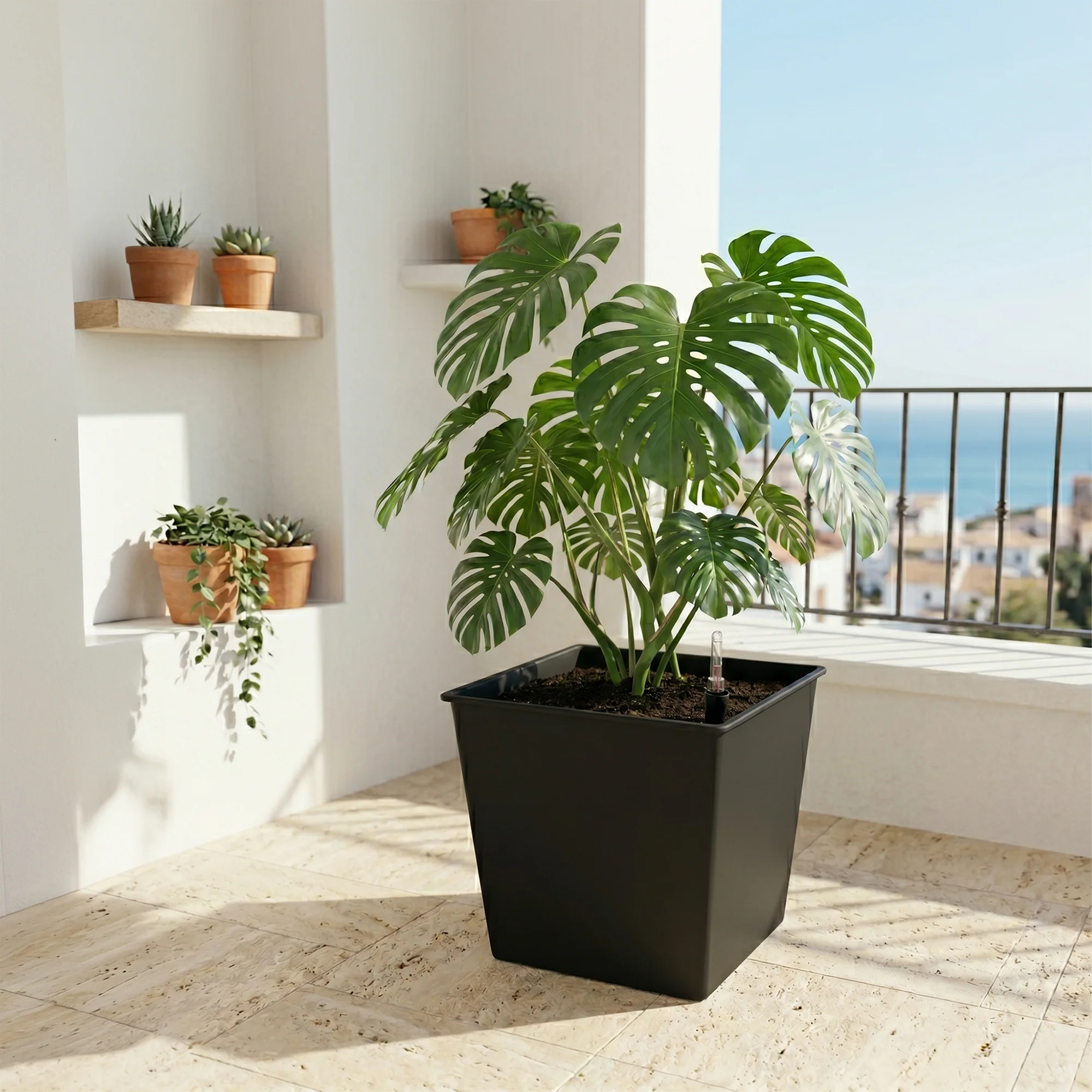 Maceta Autorriego De Polipropileno Interior Y Exterior Hortalia 67 L 42x42x38 Cm - Image 2