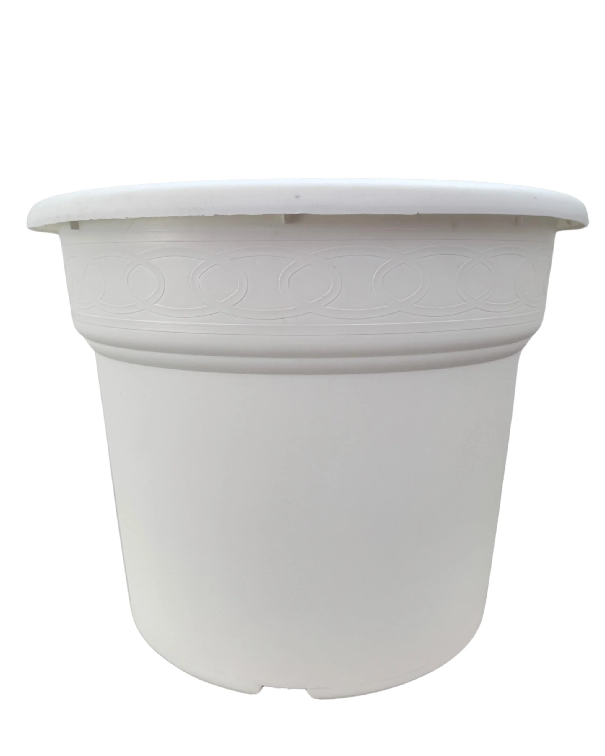 Maceta Redonda Blanca 40x31,5cm 25l