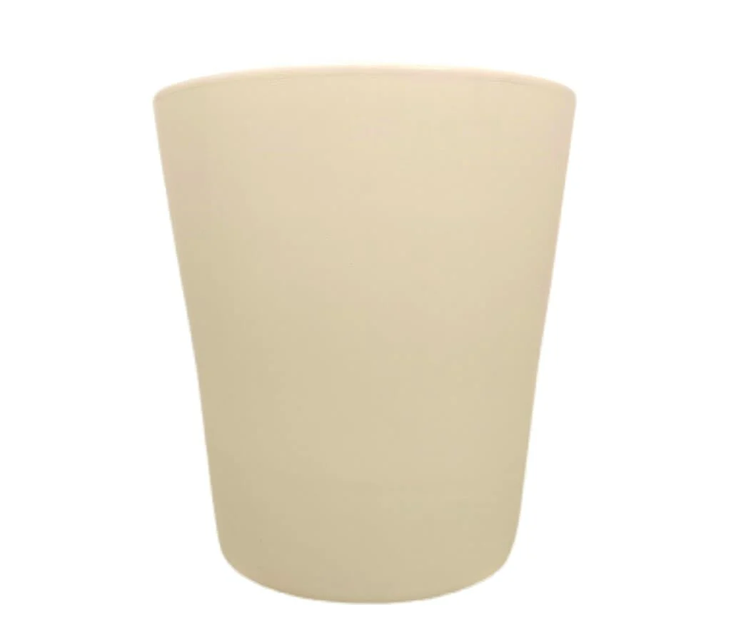 Macetero De Cerámica Cónica Monocolor Blanco 40cm - Image 2