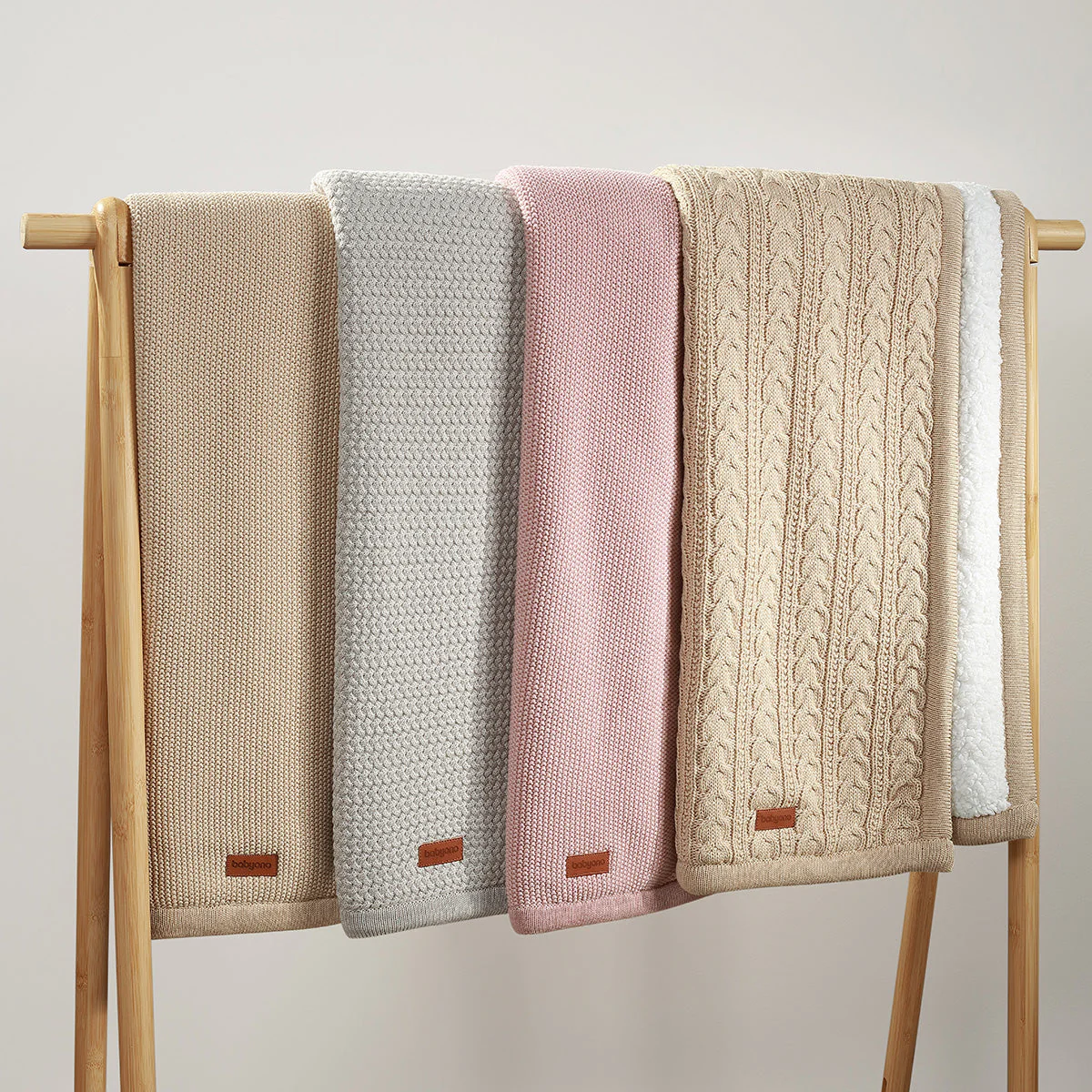 Manta De Algodón Con Borreguito Para Bebé 75×100 Cm Rosa - Image 3
