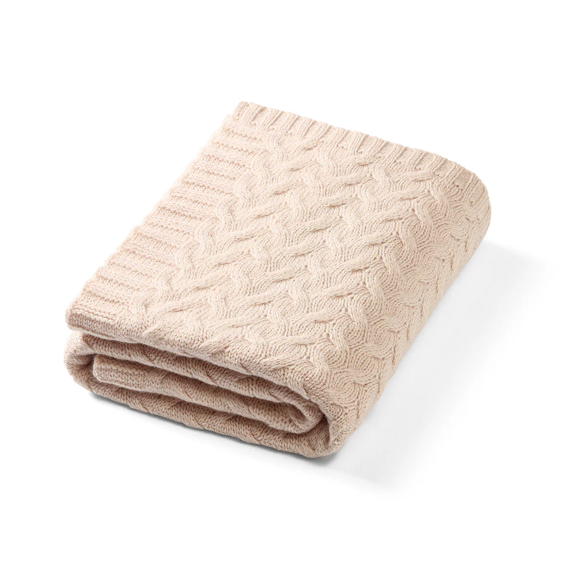 Manta De Lana Merino 75x100 Cm Beige