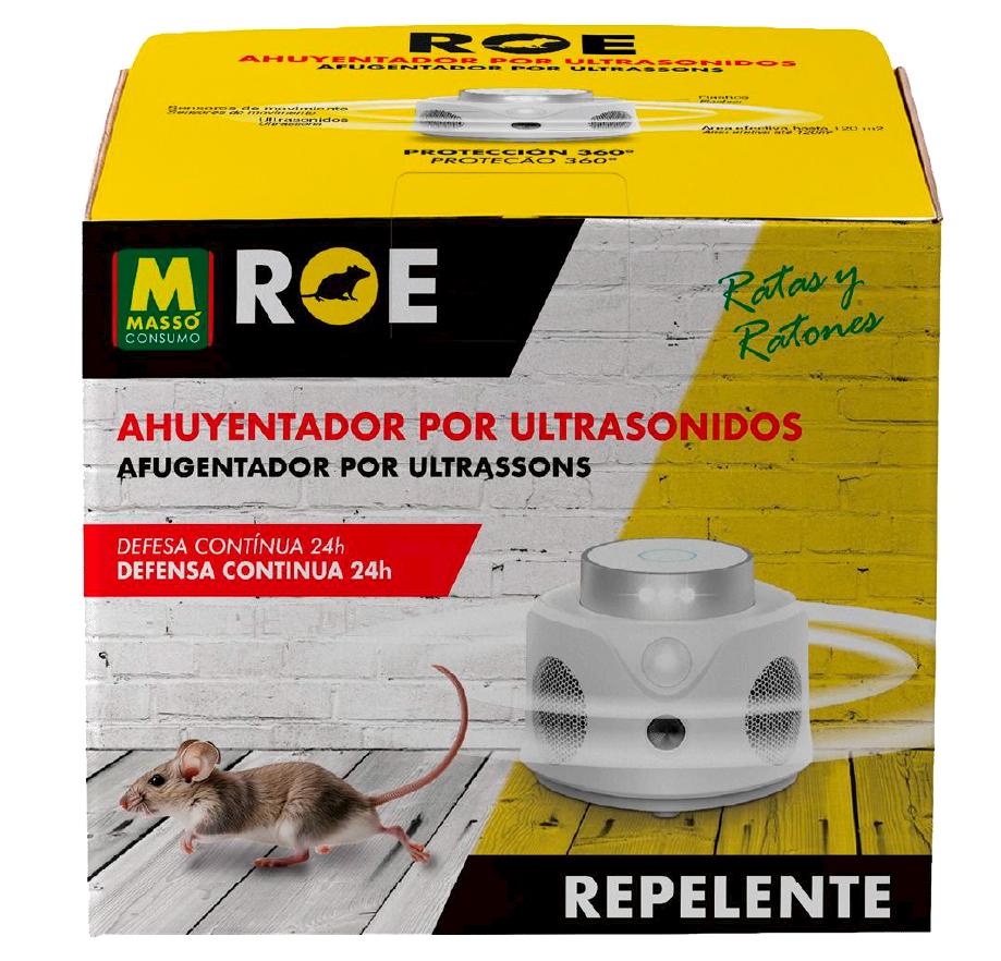 Masso Repelente Ahuyentador Ultrasonico Para Roedores Ratas Y Ratones 231772