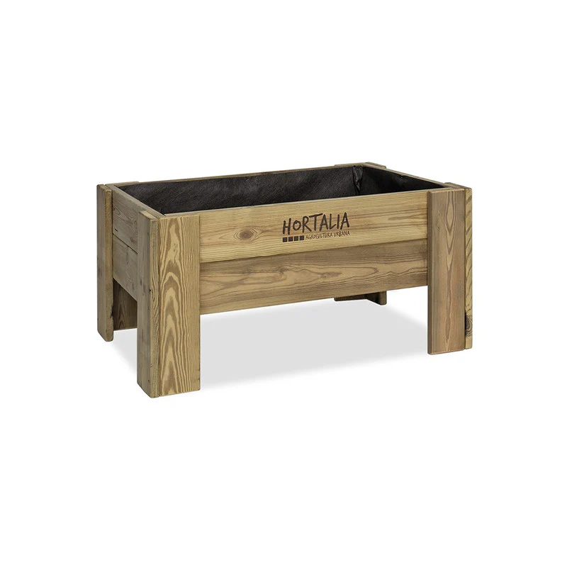 Mesa De Cultivo Elevada Madera Tratada Exterior Hortalia Gardenbrico M40 80x60x40 Cm