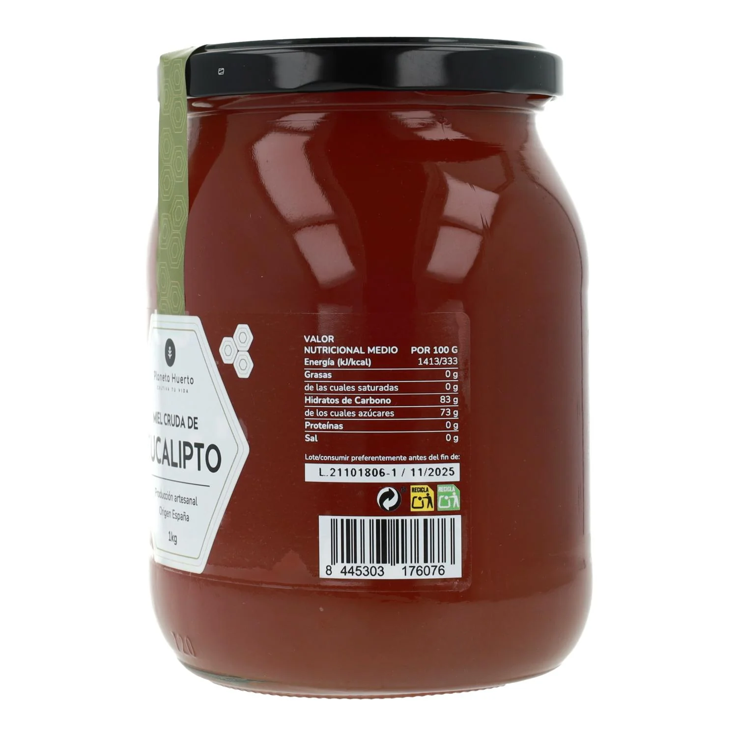 Miel Cruda de Eucalipto Planeta Huerto 1 Kg - Image 3