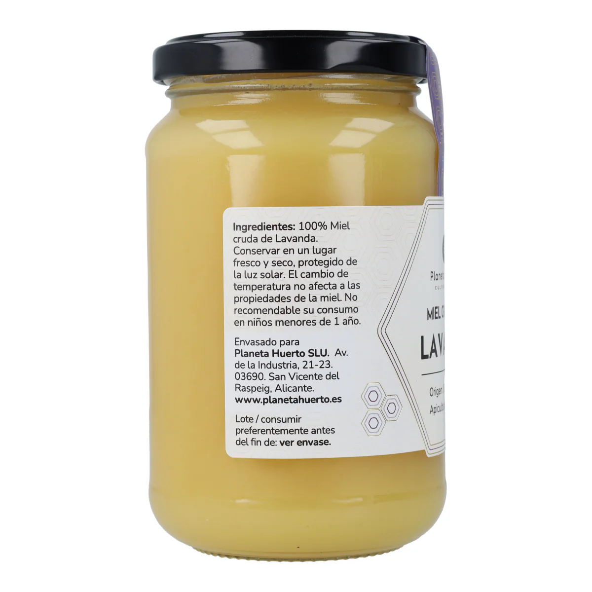 Miel Cruda de Lavanda Planeta Huerto 475 g - Image 3