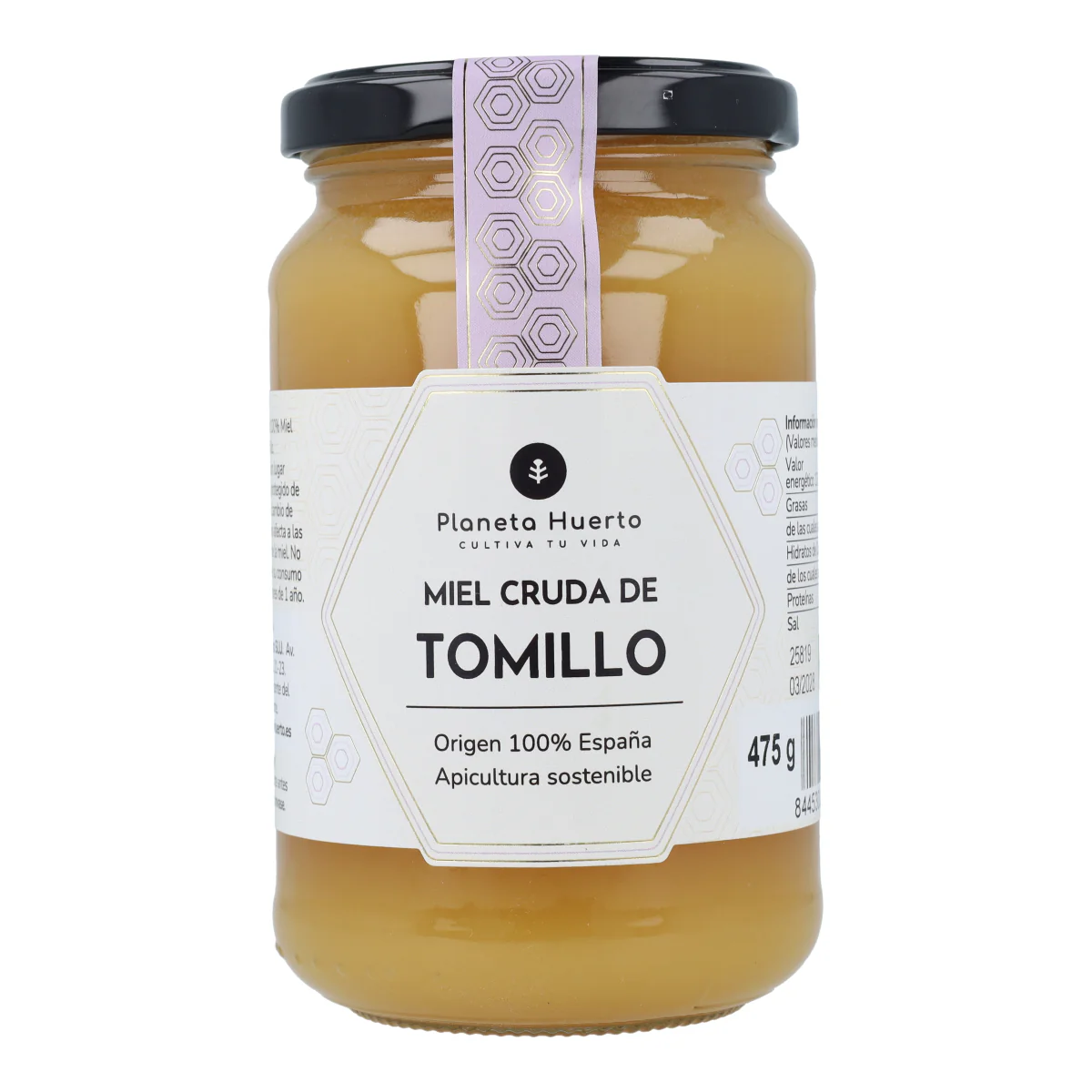 Miel Cruda de Tomillo Planeta Huerto 475 g - Image 6