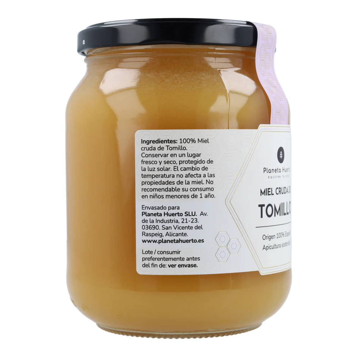 Miel Cruda de Tomillo Planeta Huerto 950 g - Image 12