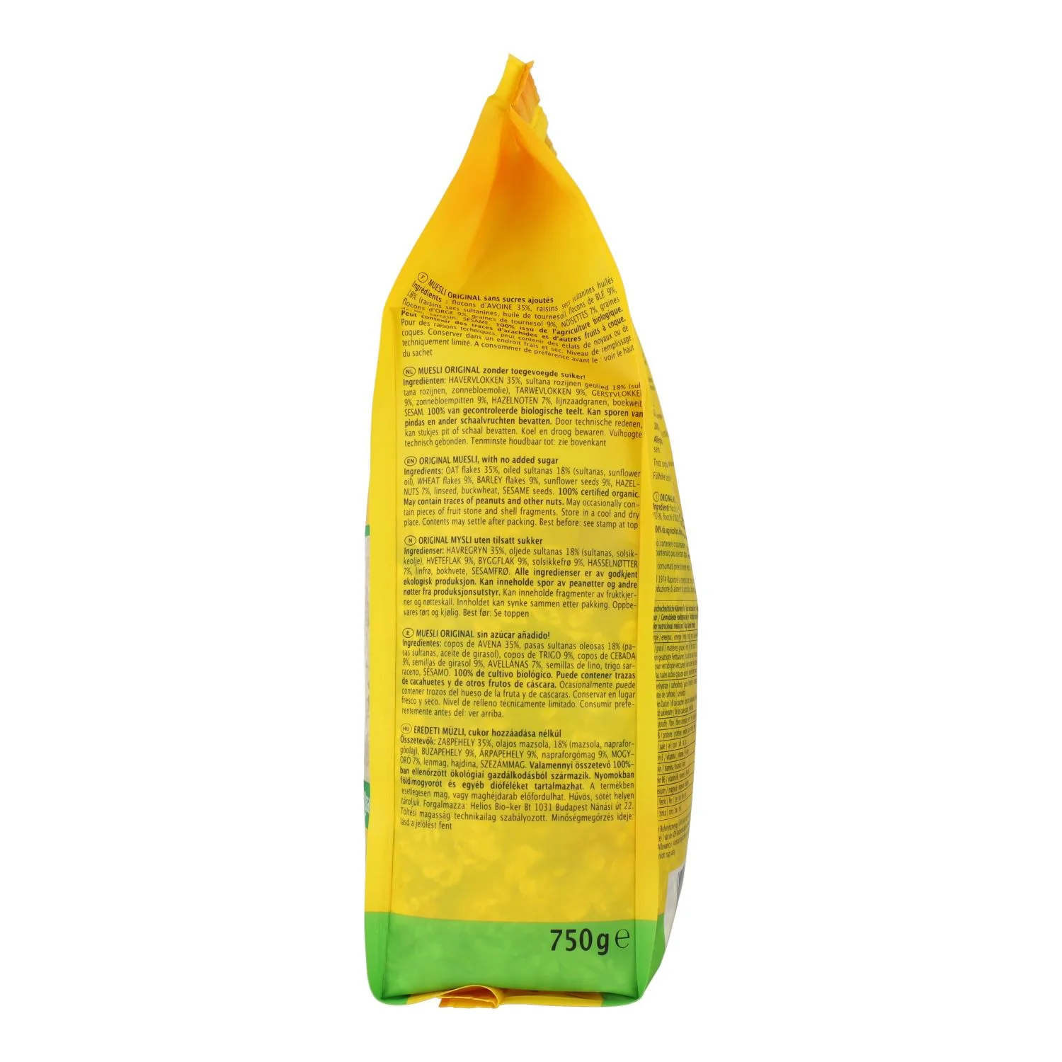 Muesli Original BIO Rapunzel 750 g - Image 3