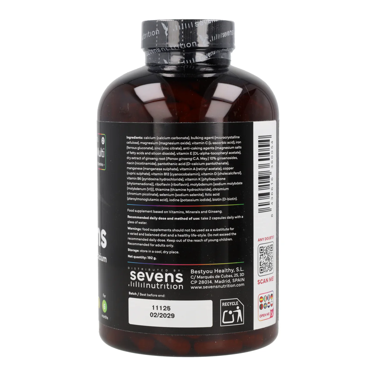 Multivitaminas Sevens Nutrition 365 cápsulas - Image 6