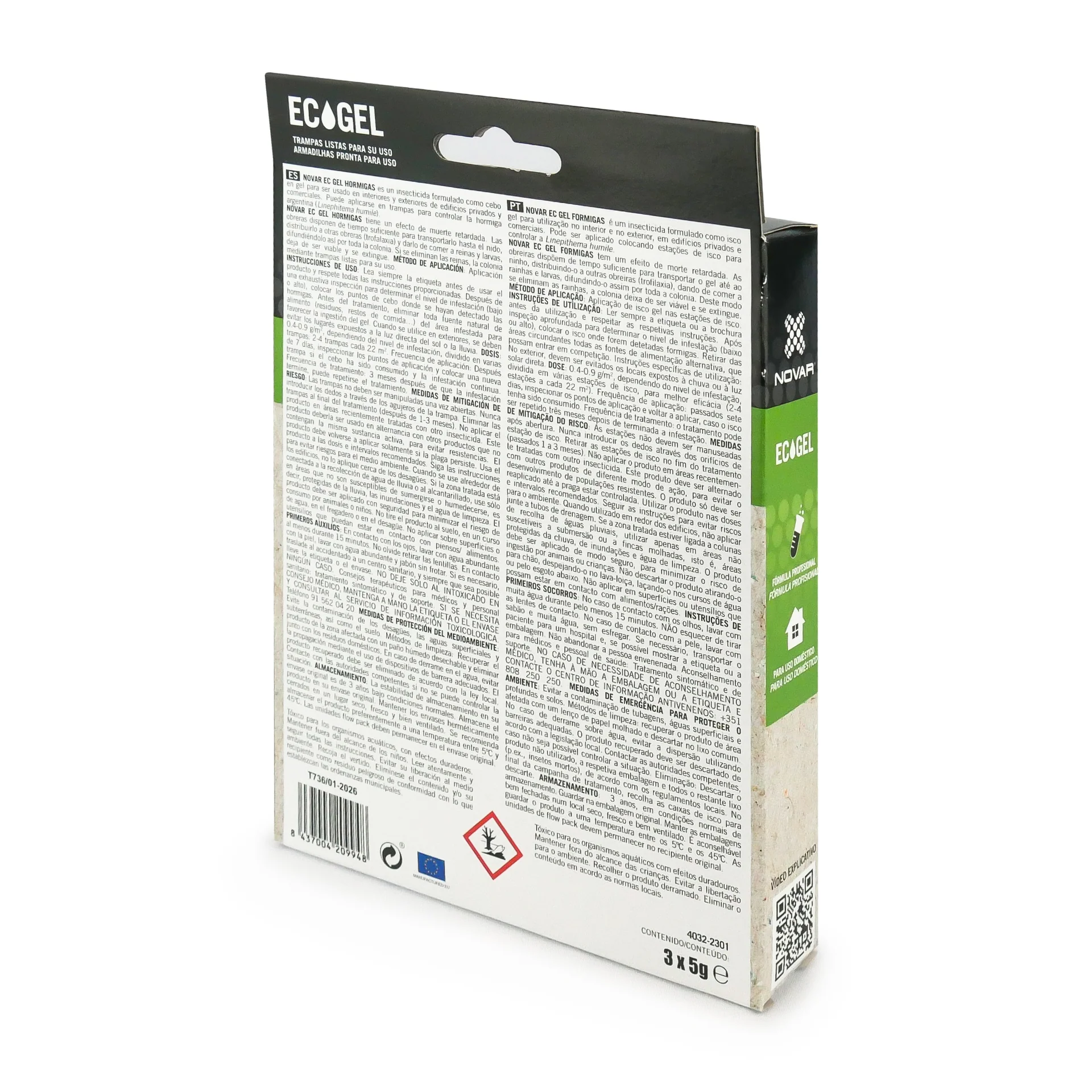 Novar Ecogel Trampa contra hormigas 3 x 5 g - Image 2