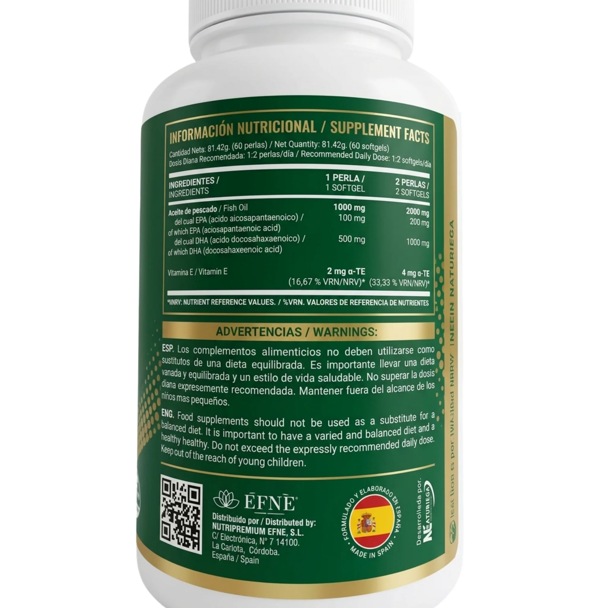 Omega 3 Dha Plus Efne (certificación Ifos™) – 60 Perlas | Forma De Triglicérido (tg) - Image 5