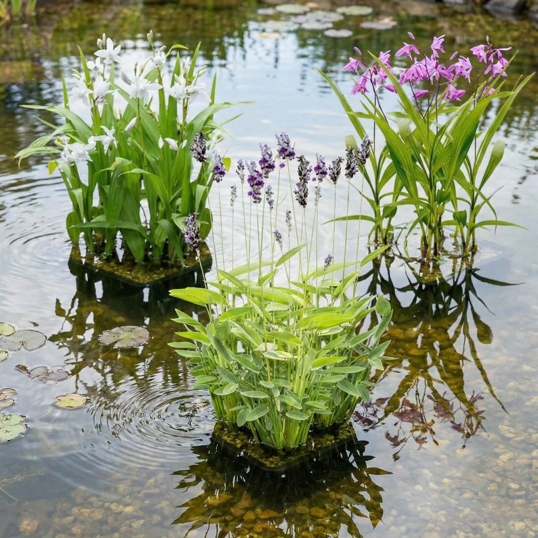Orquídea De Jardín Blanca - Bletilla Striata Alba - 12 Plantas Y 3 Cestas - Image 3