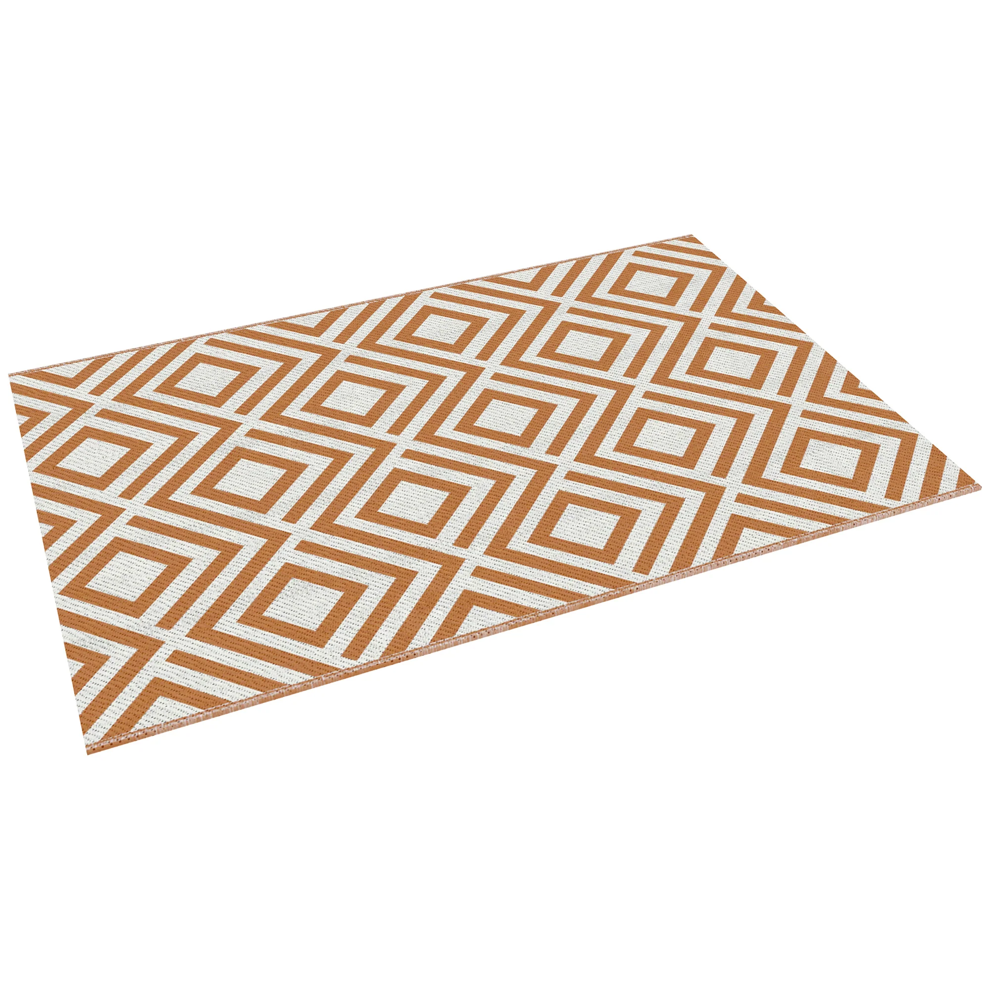 Outsunny Alfombra Exterior Reversible 182x274cm Para Terraza Balcón Patio Rojo - Image 4