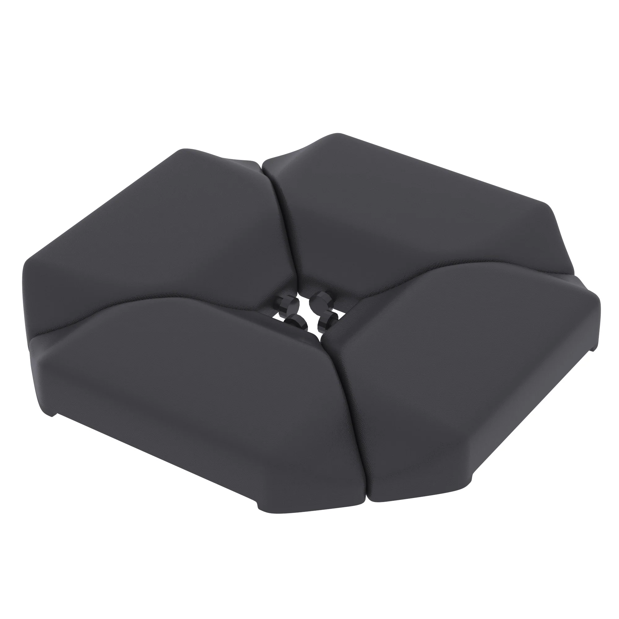 Outsunny Base De Sombrilla Cantilever 4 Piezas Rellena Agua 77 Kg O Arena 100 Kg