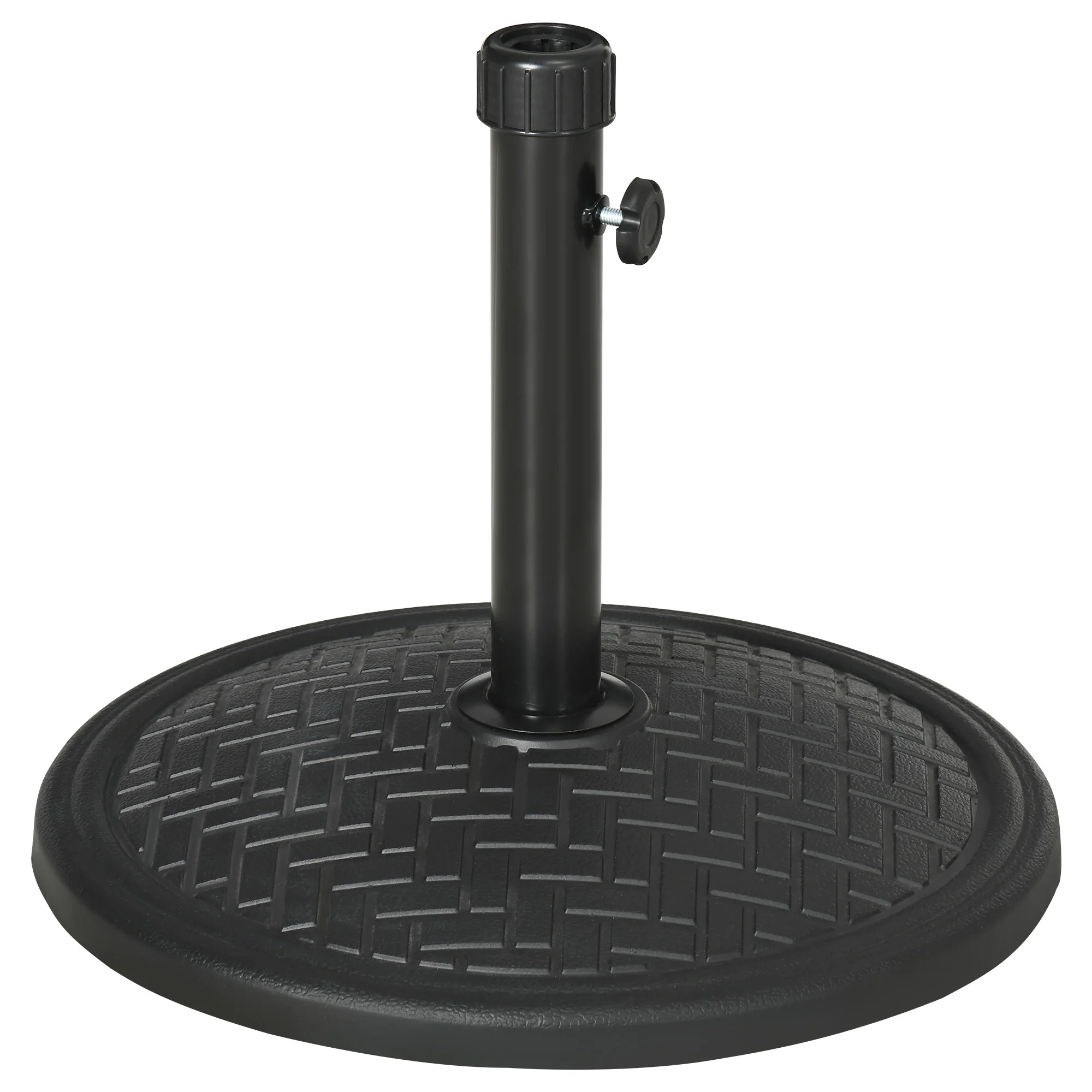 Outsunny Base De Sombrilla De Hormigón 14 Kg Para Mástil De Ø32-38 Mm Ø46x34 Cm