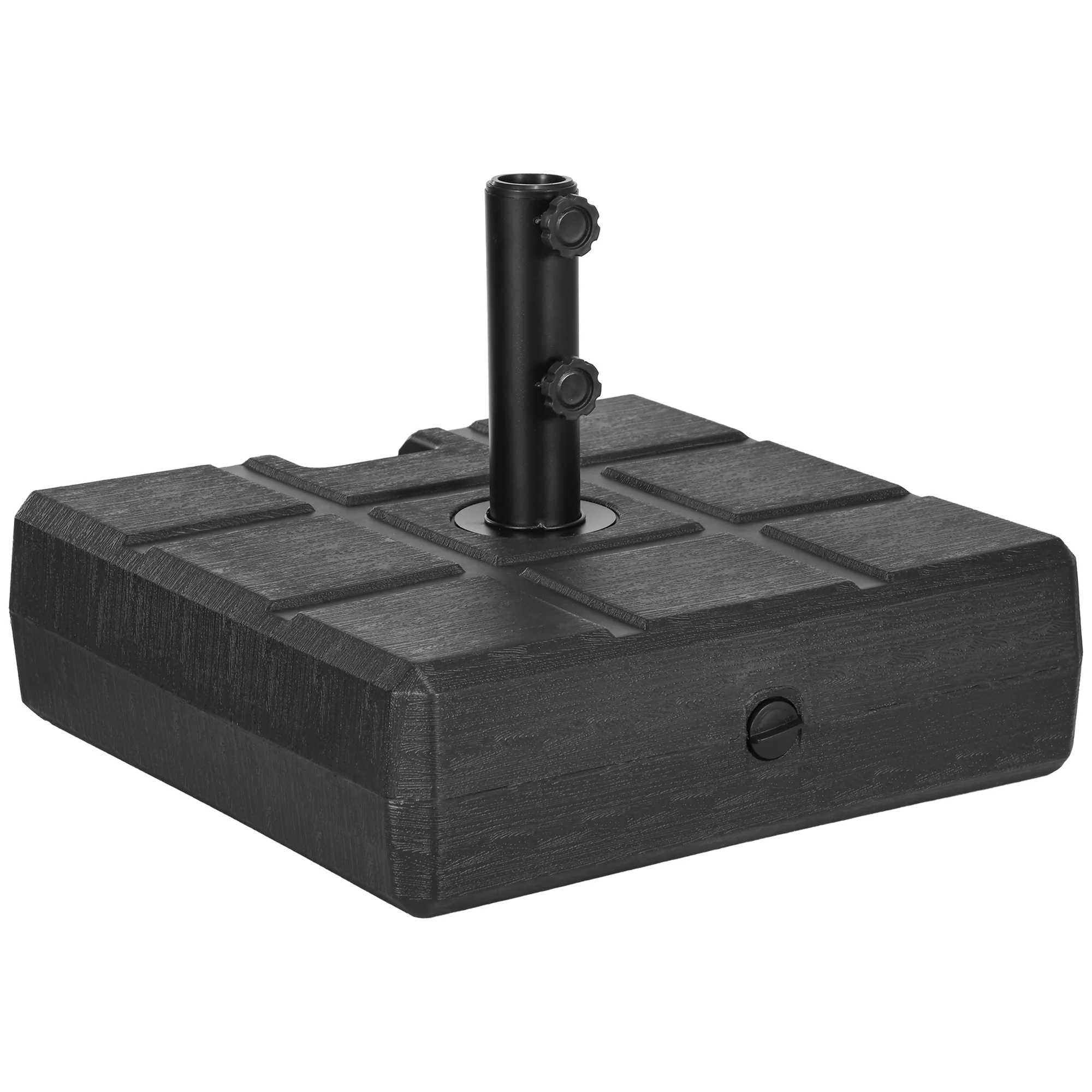 Outsunny Base De Sombrilla Rellenable De Agua 30 Kg Y Arena 40 Kg 49x49x36,5 Cm